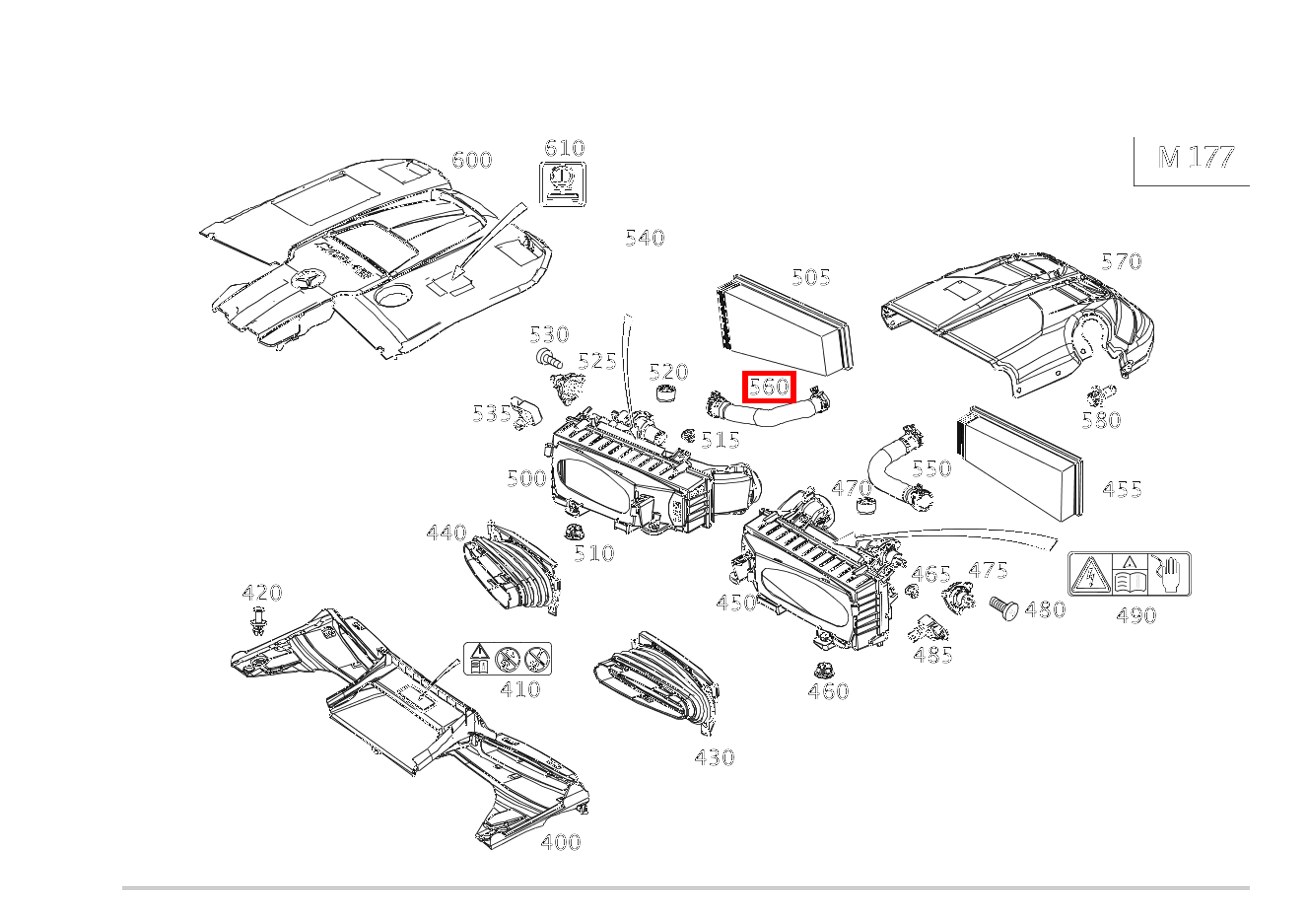 Formschlauch TURBOLADER ZUM LUFTFILTERGEHAEUSE Mercedes-AMG E 63 S 4MATIC+ T-Modell 213