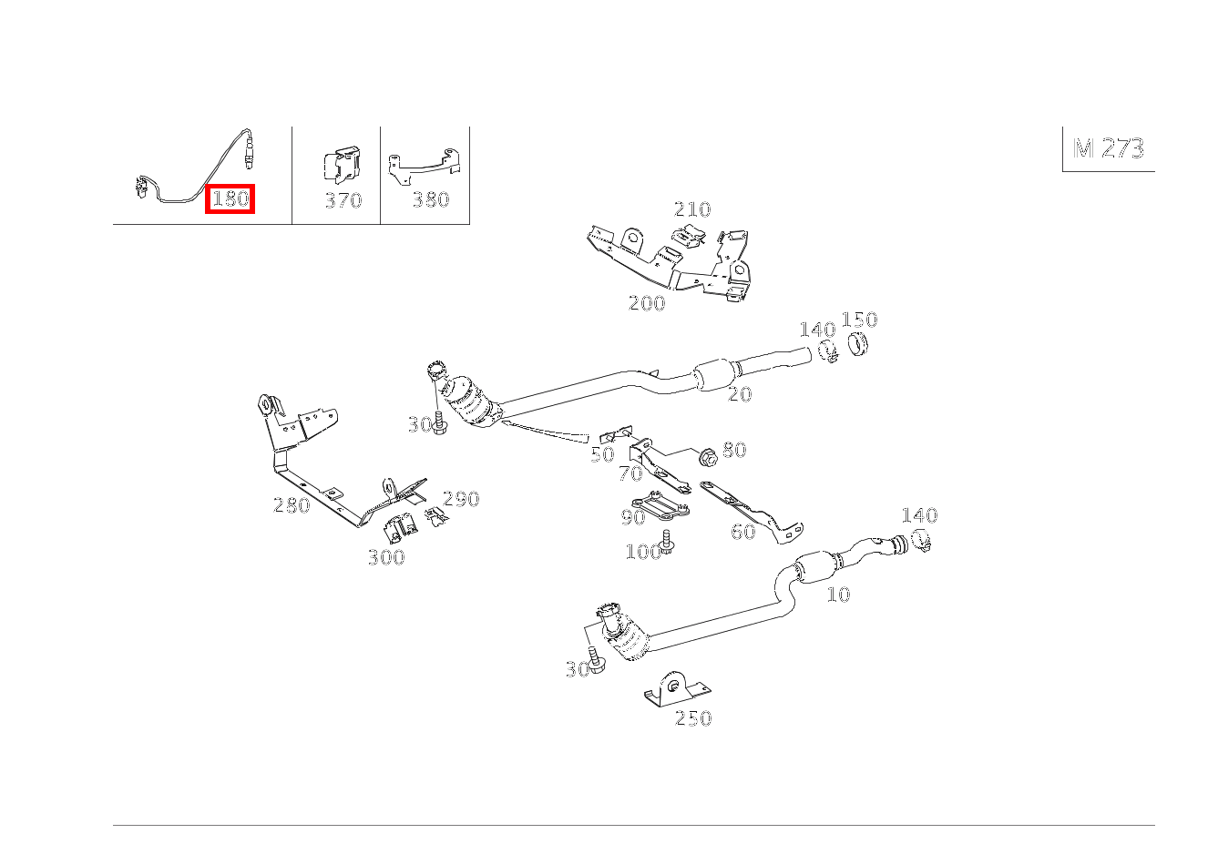 Lambdasonde DIAGNOSESONDE RECHTS NACH KATALYSATOR E500 CA 207 Lambdasonde DIAGNOSESONDE RECHTS NACH KATALYSATOR E500 CA 207