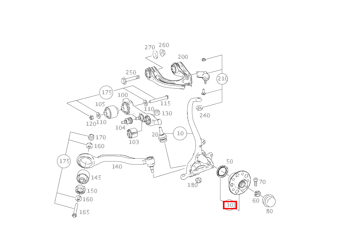 Vorderradnabe Links und rechts CLS 55 AMG 219 Vorderradnabe Links und rechts CLS 55 AMG 219