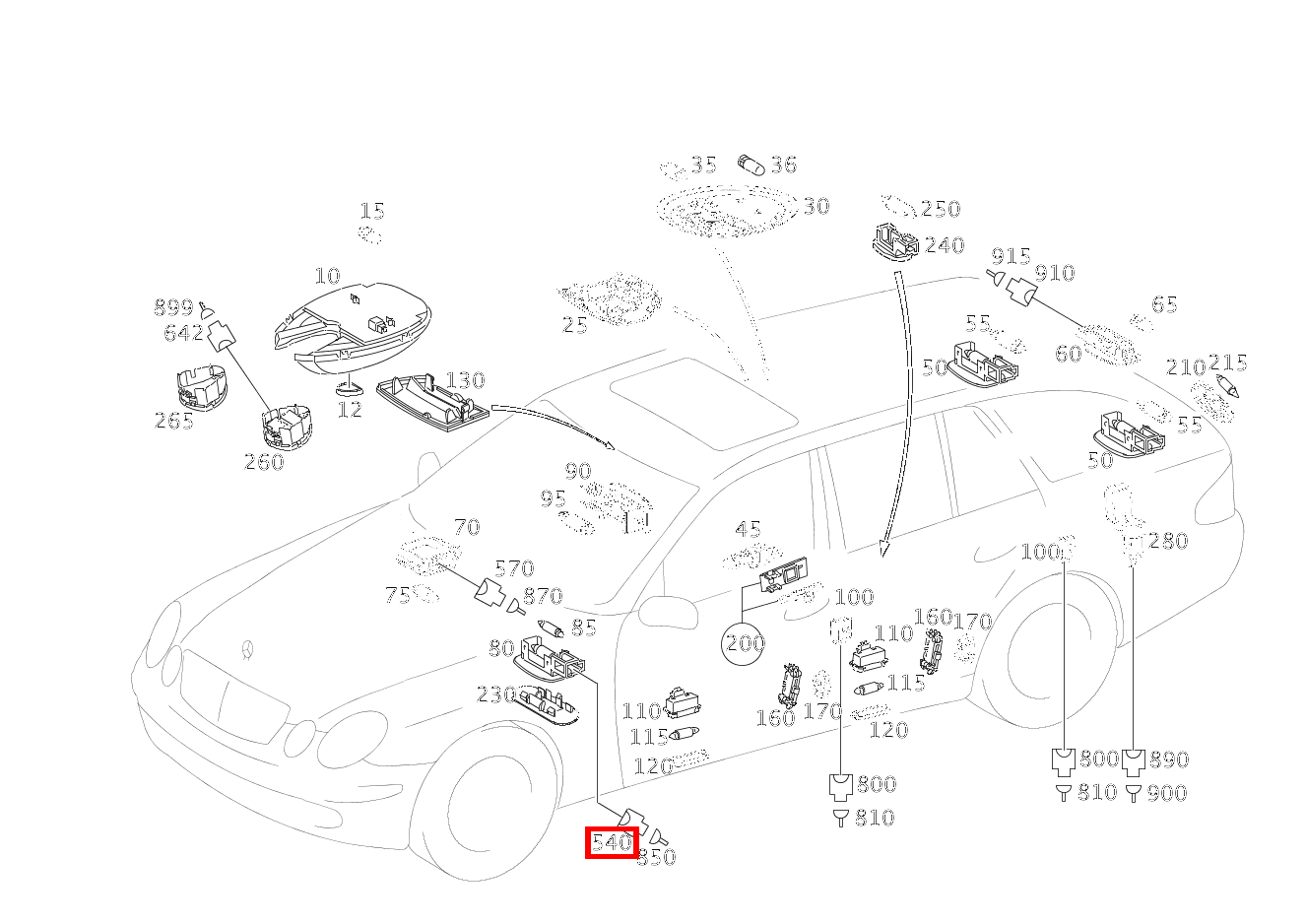Stecker FUSSRAUMLEUCHTE BEIFAHRER E17/15; 2-PIN MCP2.8 E280CDI SONDERAUFB 211 Stecker FUSSRAUMLEUCHTE BEIFAHRER E17/15; 2-PIN MCP2.8 E280CDI SONDERAUFB 211