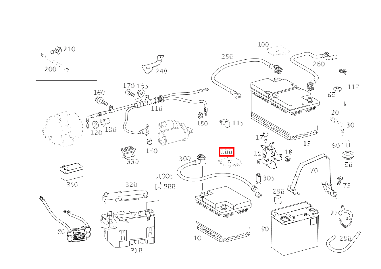 Schutzkappe AN BATTERIE CL500 4M BE 216