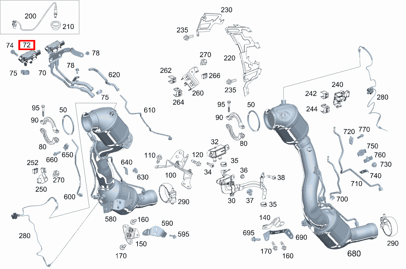 DIFFERENZDRUCKSENSOR Mercedes-AMG GT 63 S 4MATIC+ 290