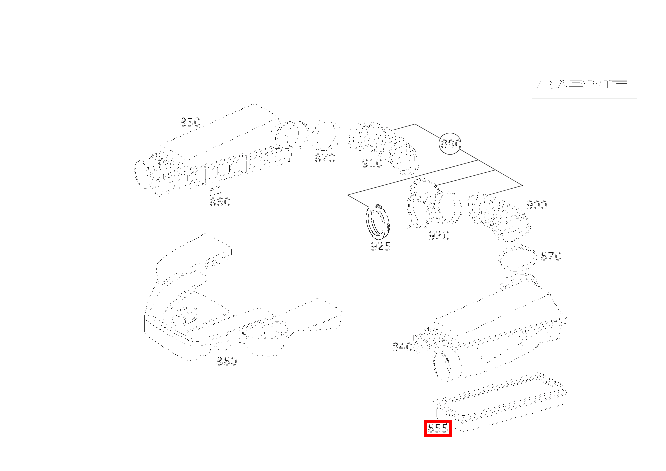 Filtereinsatz E 555 AMG KOMPR. 211 Filtereinsatz E 555 AMG KOMPR. 211