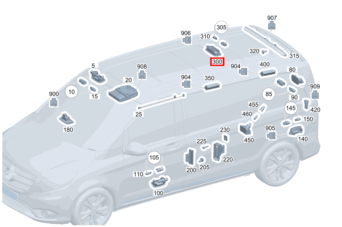 Innenleuchte Kofferraumbeleuchtung V 220 d EDITION Kompakt 460 Innenleuchte Kofferraumbeleuchtung V 220 d EDITION Kompakt 460