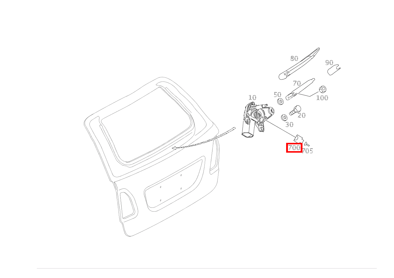 Stecker WISCHERMOTOR AN RUECKWANDTUER M6/4; 3 PIN MCP2.8 GL 500 4MATIC Off-Roader 164 Stecker WISCHERMOTOR AN RUECKWANDTUER M6/4; 3 PIN MCP2.8 GL 500 4MATIC Off-Roader 164
