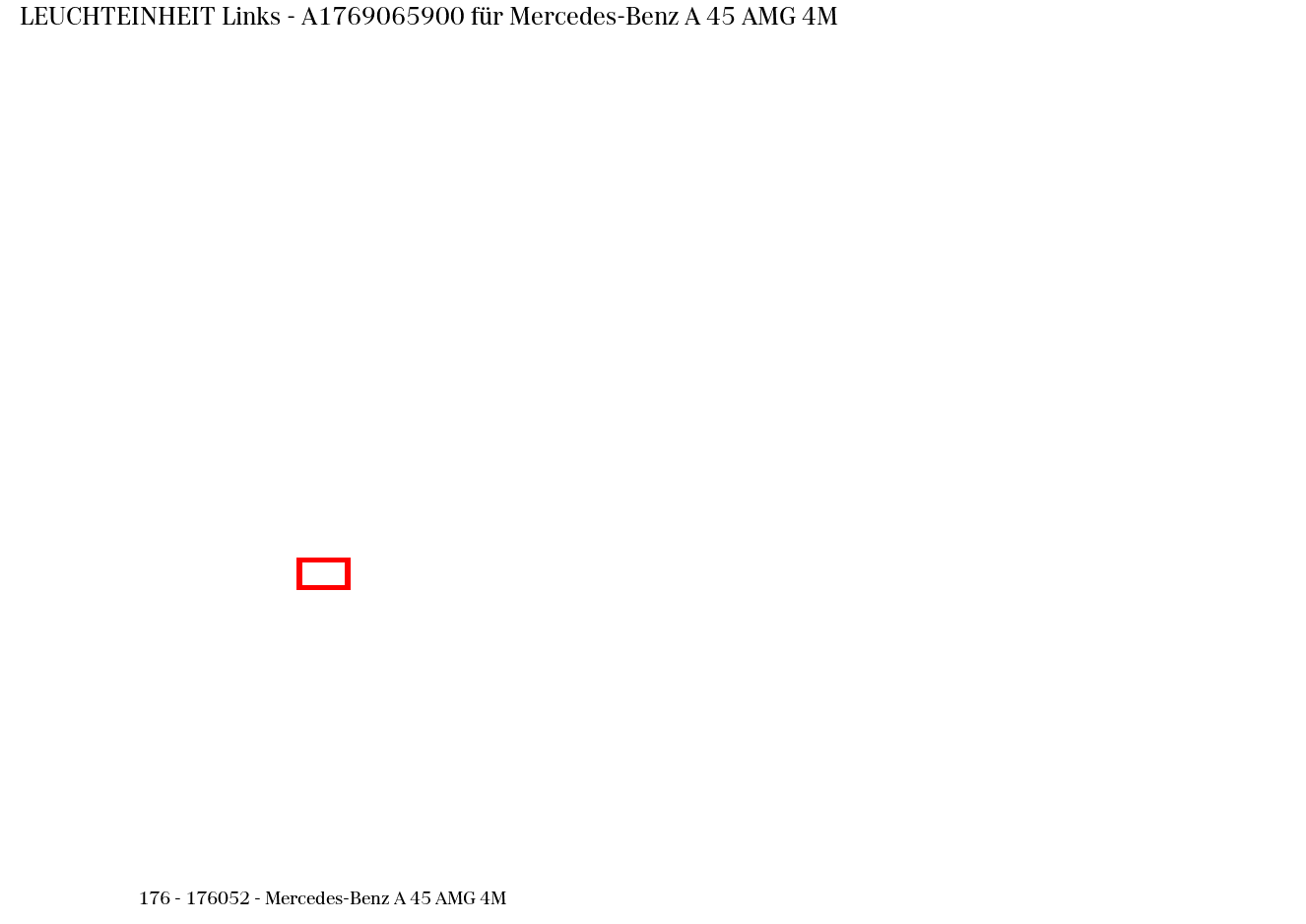 Leuchteinheit Links Mercedes-Benz A 45 AMG 4M 176
