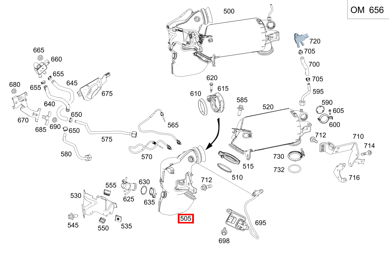 Abgasleitung KATALYSATOR E 400 d 4MATIC T-Modell All-Terrain 213 Abgasleitung KATALYSATOR E 400 d 4MATIC T-Modell All-Terrain 213