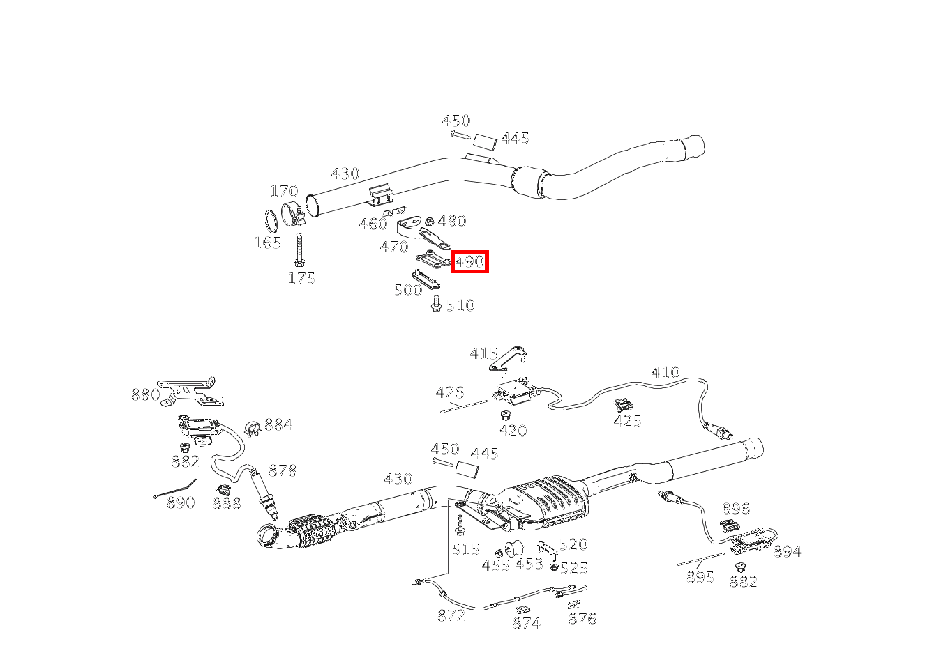 DAEMPFUNGSPLATTE AUSPUFFROHR VORN AN GETRIEBE E 200 CDI Limousine 213