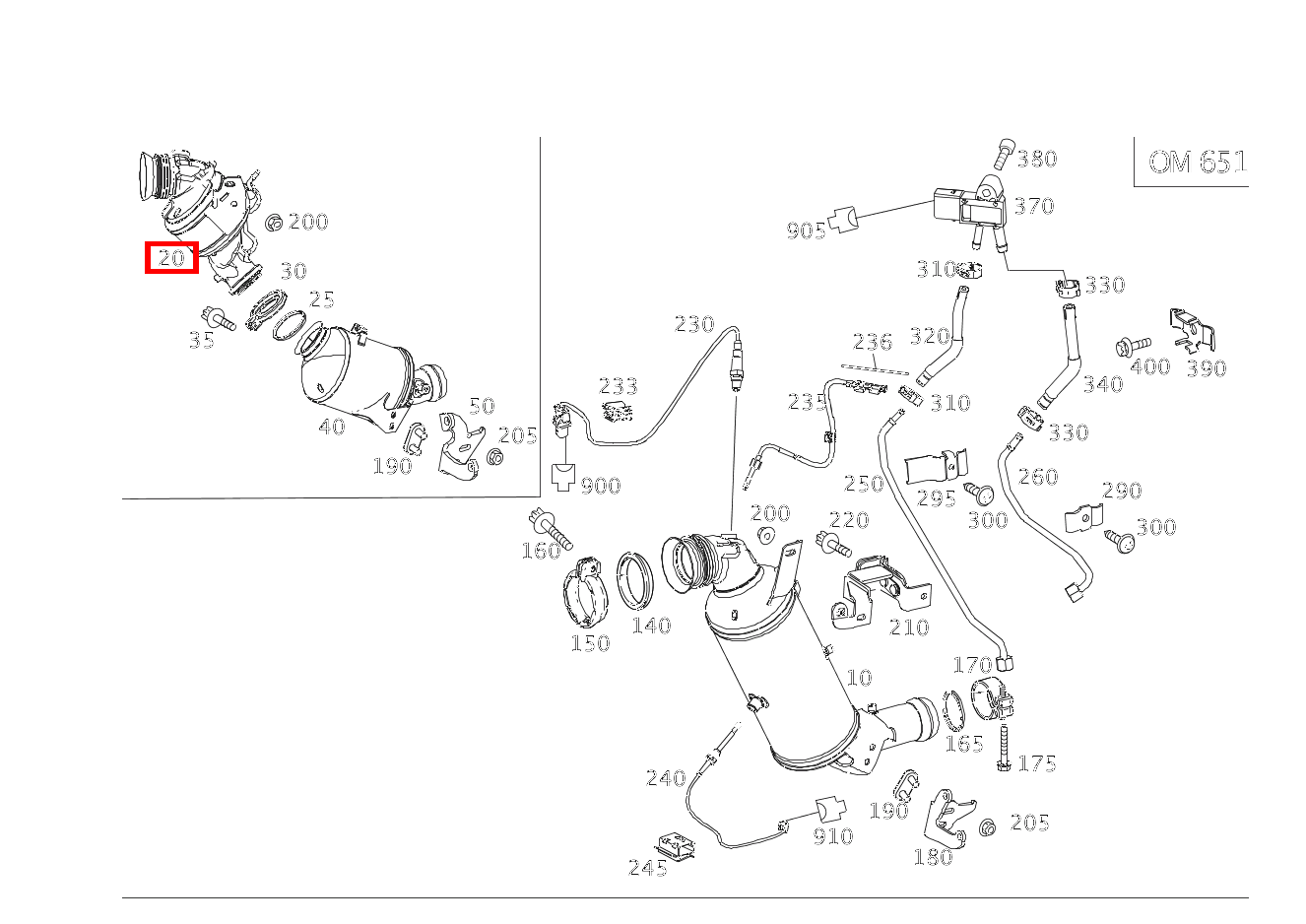 Katalysatoranlage E 250 T CDI 4MATIC 212 Katalysatoranlage E 250 T CDI 4MATIC 212
