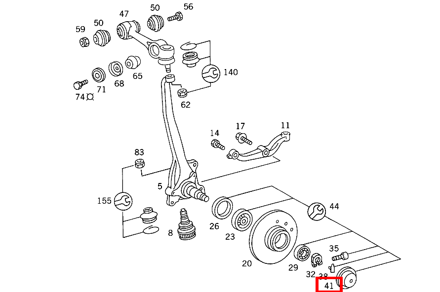 Verschlusskappe 420 SEC COUPE mit Automatic 126 Verschlusskappe 420 SEC COUPE mit Automatic 126