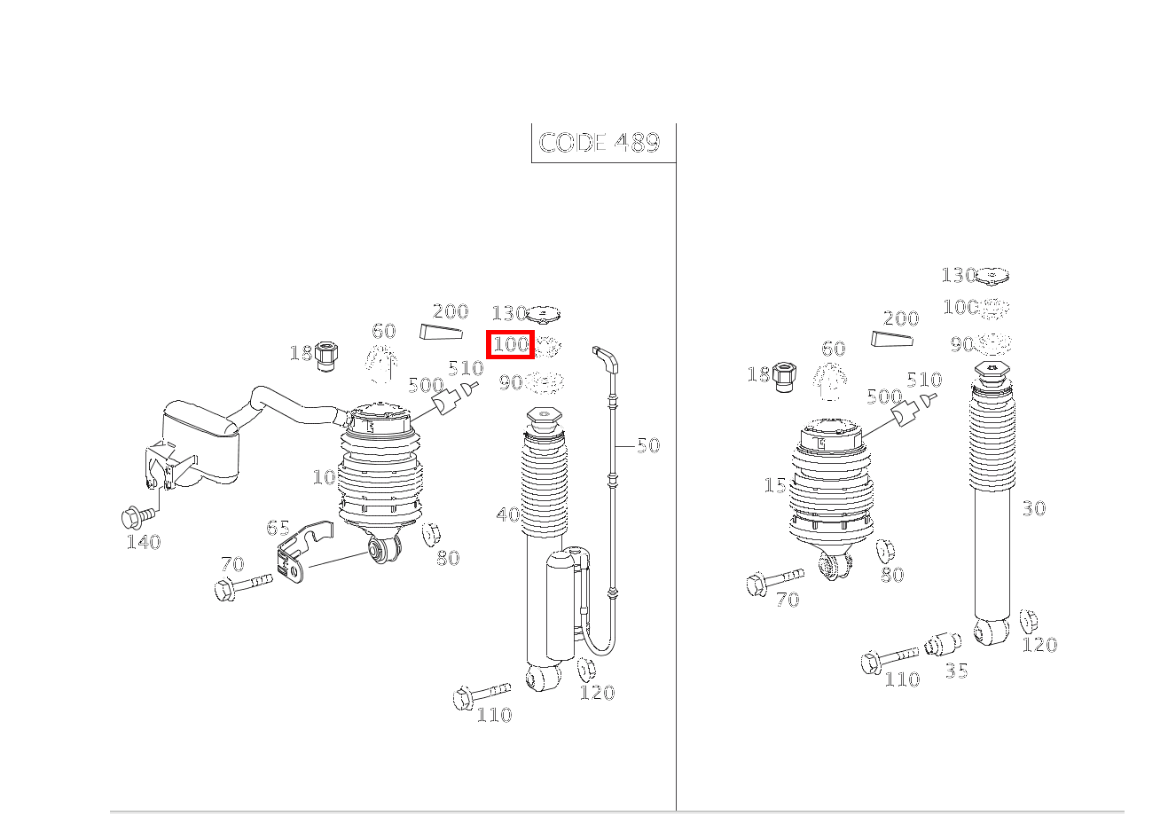 ELASTOMERRING STOSSDAEMPFER AN KAROSSERIE E 220 CDI T-Modell 212 ELASTOMERRING STOSSDAEMPFER AN KAROSSERIE E 220 CDI T-Modell 212