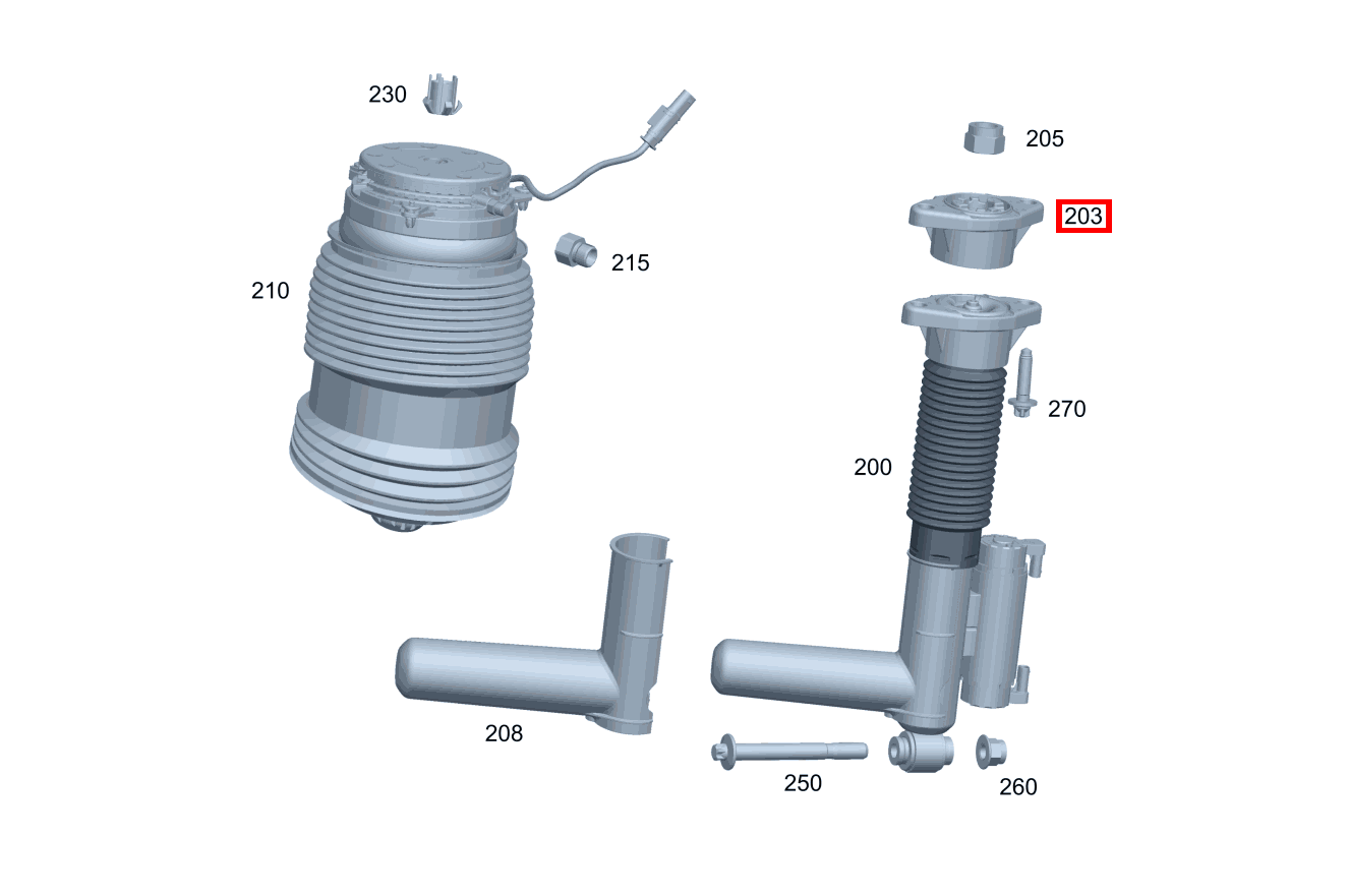 Stützlager HINTEN LINKS UND RECHTS Mercedes-AMG E 63 S 4MATIC+ T-Modell 213