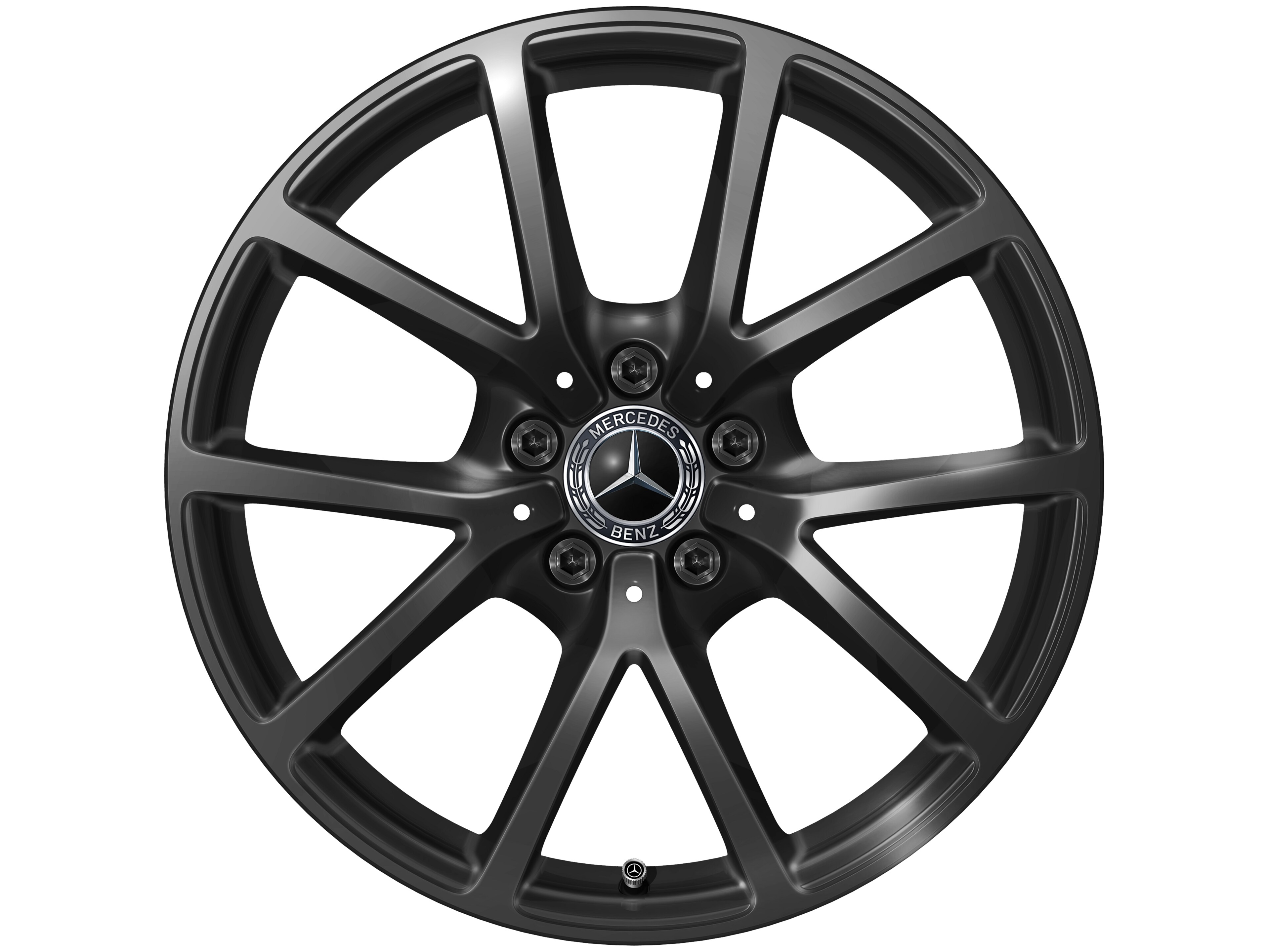 10-Speichen-Rad, 18 Zoll, 8 J x 18 ET 44,9, schwarz