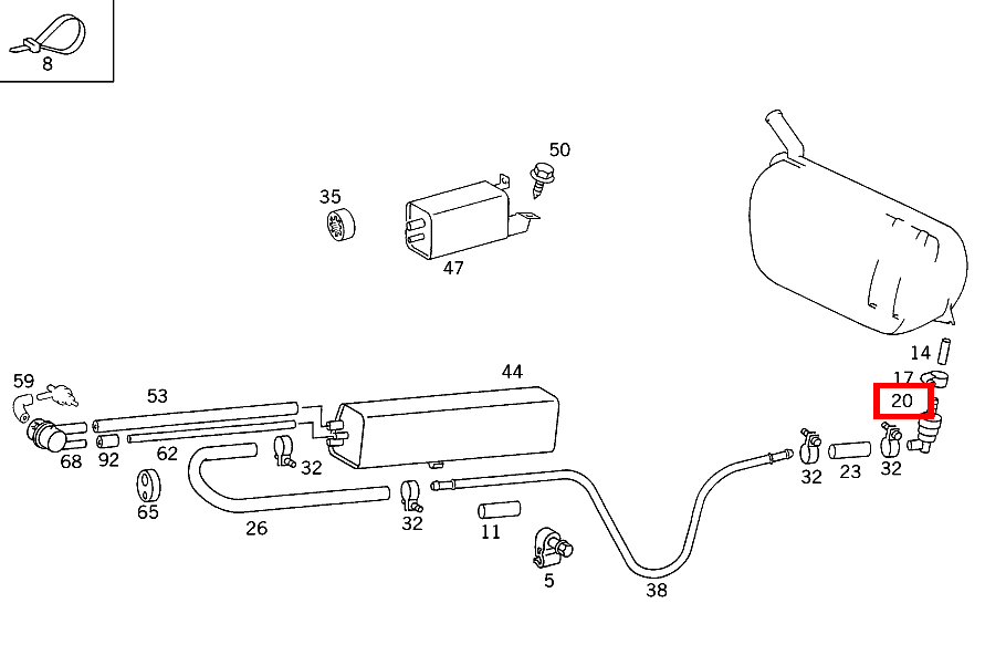 Ventil (LUEFTUNGSVENTIL) B 180 247