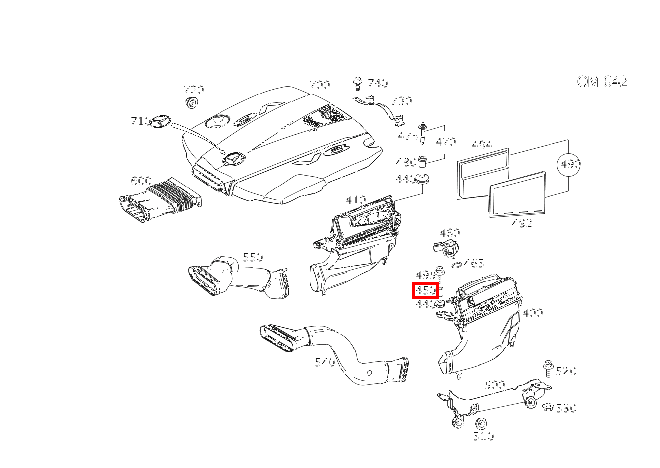 Buchse LUFTFILTERGEHAEUSE RECHTS EQC 400 4MATIC 293 Buchse LUFTFILTERGEHAEUSE RECHTS EQC 400 4MATIC 293