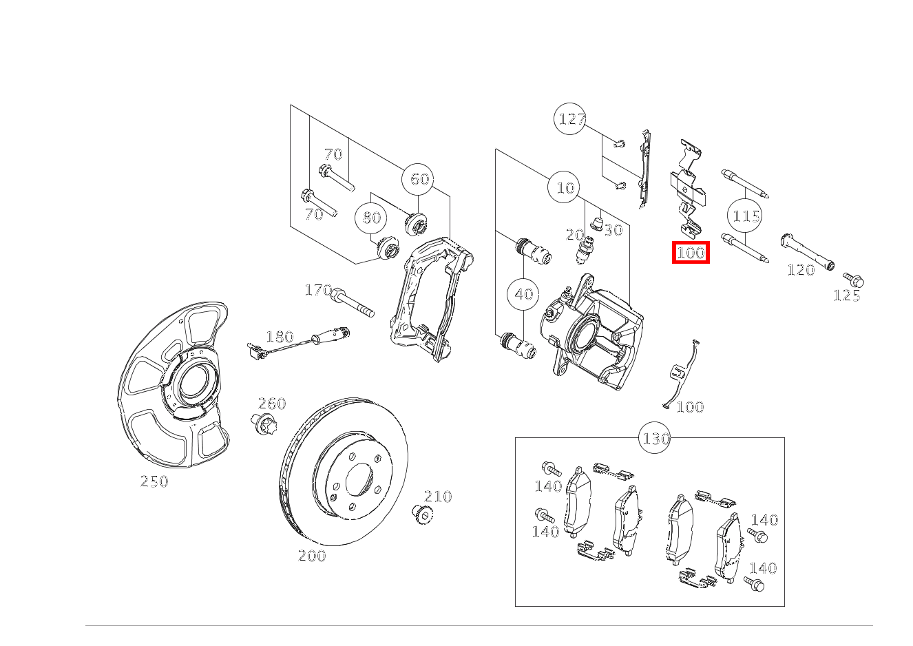 Spreizfeder Mercedes-AMG E 63 4MATIC T-Modell 212 Spreizfeder Mercedes-AMG E 63 4MATIC T-Modell 212