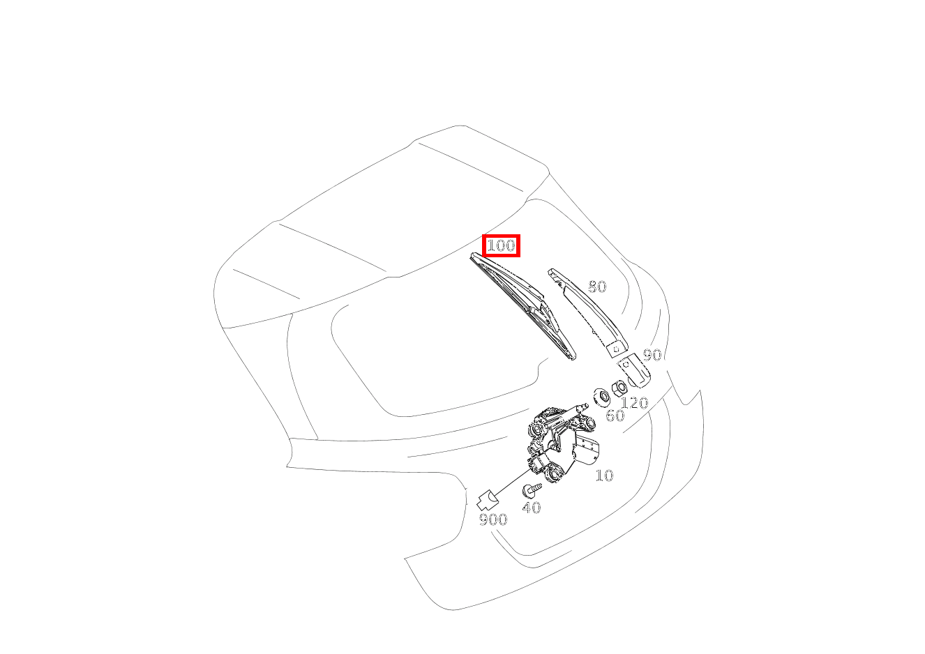 Wischerblatt GLA250 156 Wischerblatt GLA250 156
