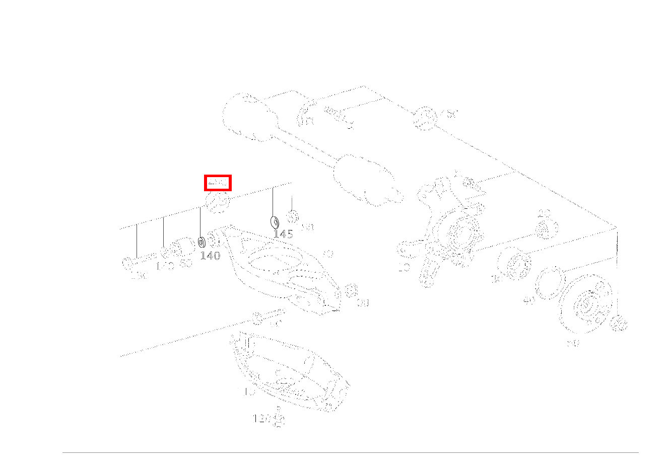 TEILESATZ FEDERLENKER BEFESTIGUNGSTEILE FEDERLENKER C 220 d T-Modell 205 TEILESATZ FEDERLENKER BEFESTIGUNGSTEILE FEDERLENKER C 220 d T-Modell 205