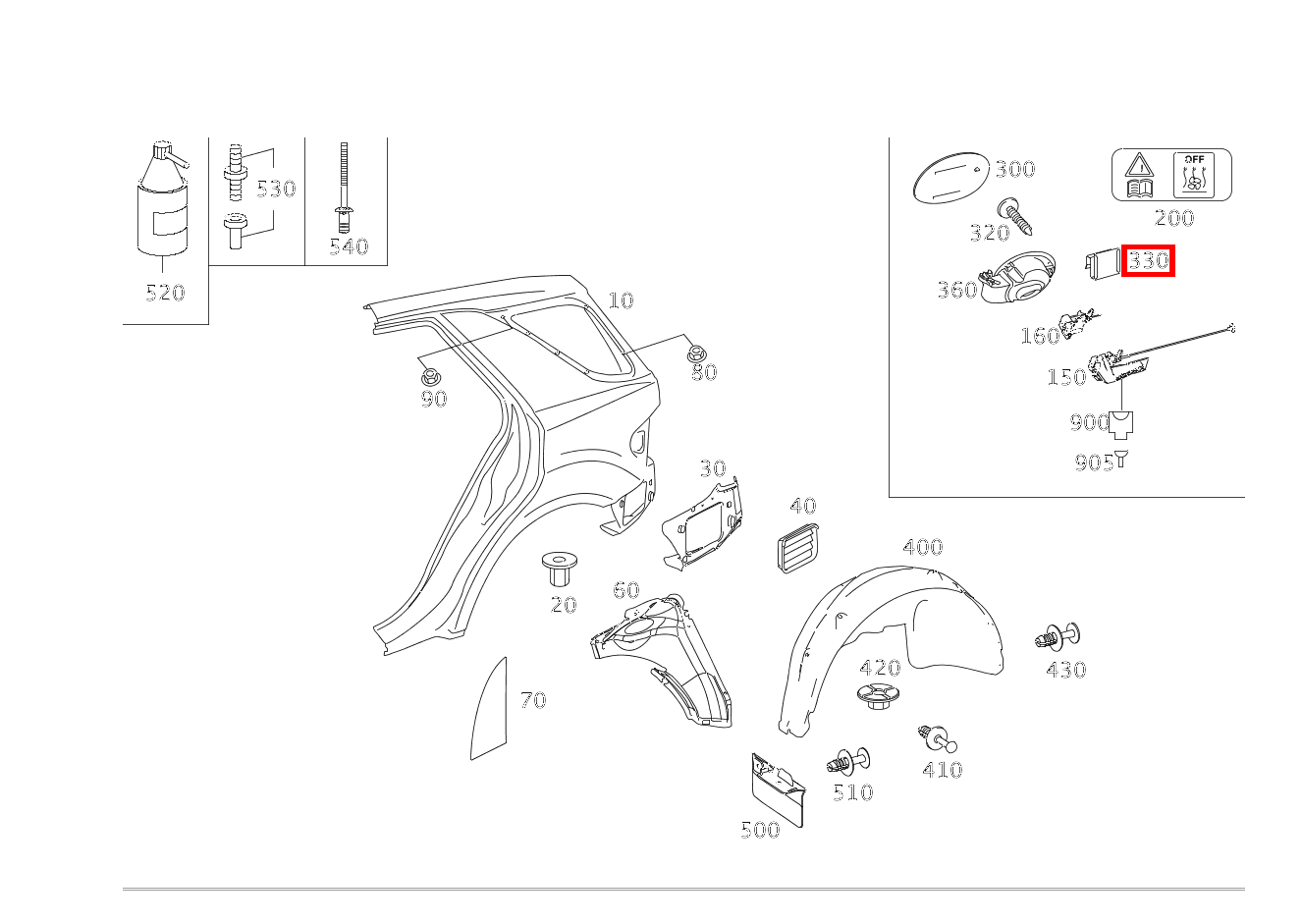 Klammer BEF.LAMBDASONDE SLC 107, SE 126, SEL 109 und weitere kaufen 