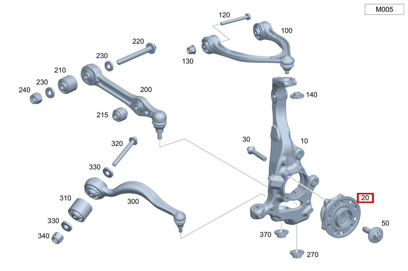 Radlager Rechts mit Radflansch Mercedes-AMG CLS 53 4MATIC+ 257 Radlager Rechts mit Radflansch Mercedes-AMG CLS 53 4MATIC+ 257