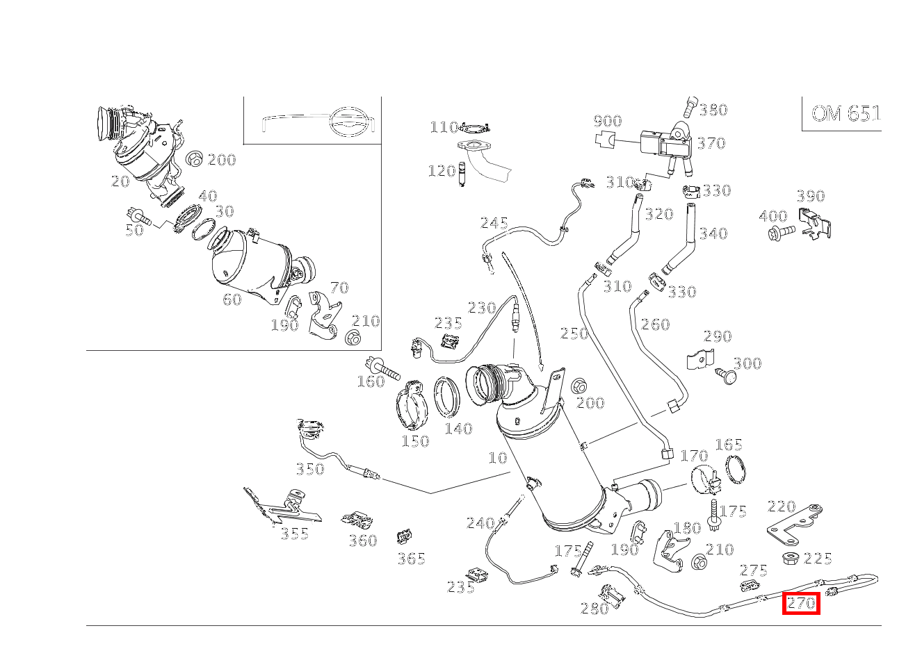 Temperatursensor Nach Partikelfilter E220CDI C 207