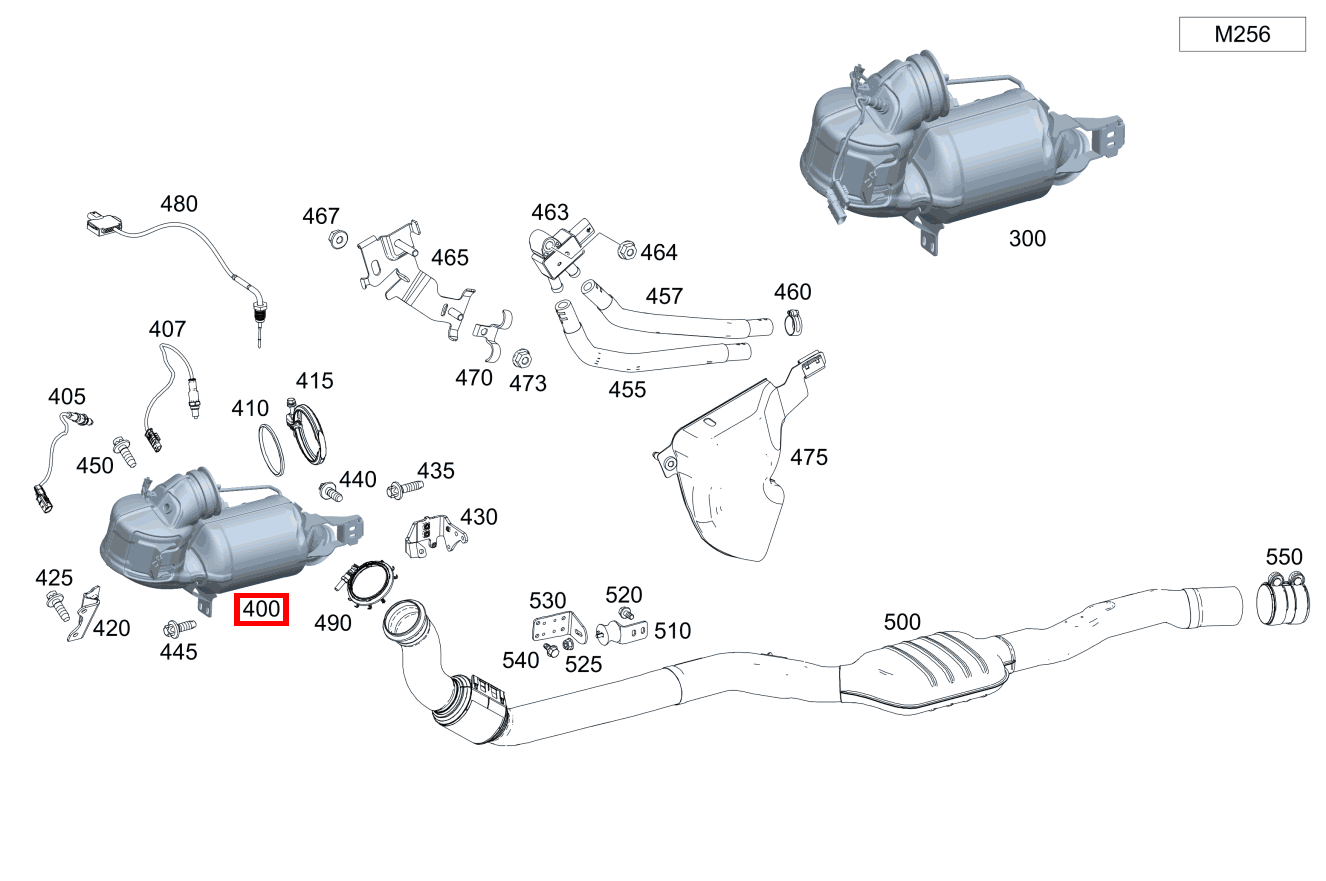 Abgasleitung OHNE LAMBDASONDEN Mercedes-Benz CLS 53 AMG 4M+ 257 Abgasleitung OHNE LAMBDASONDEN Mercedes-Benz CLS 53 AMG 4M+ 257