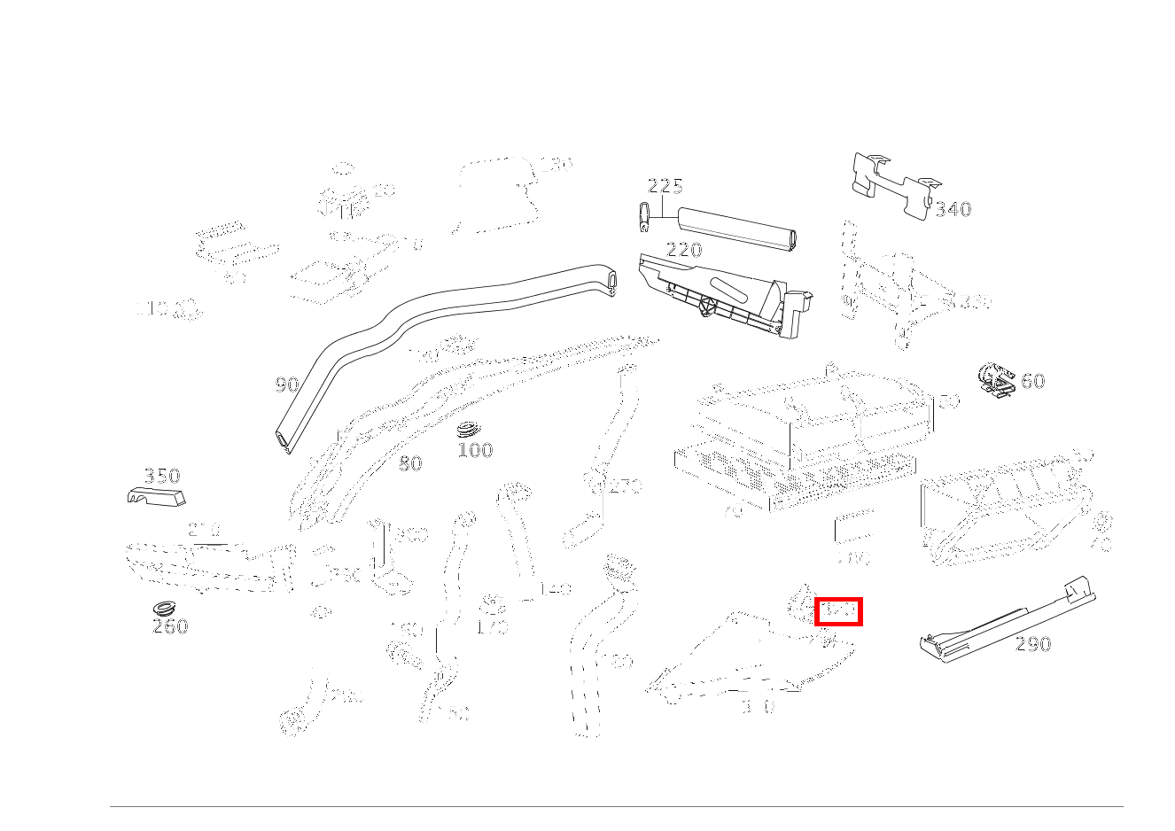 Verschluss FUER ABDECKUNG CLK 63 AMG Cabriolet 209