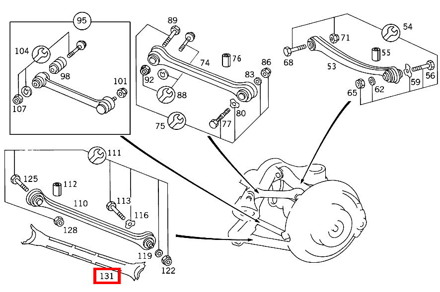 Schutzblech SCHUBSTREBE 190 D 2.5 Turbo 201 Schutzblech SCHUBSTREBE 190 D 2.5 Turbo 201