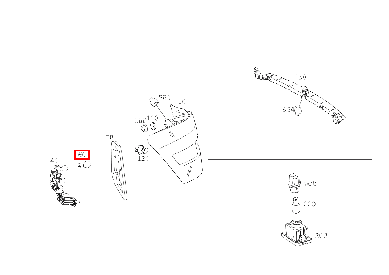 Glühlampe BREMSLICHT RECHTS; 12V-21W CLA 117, GLA 156, M 166