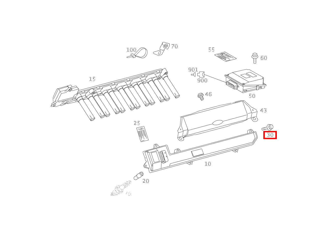 Sechsrundschraube An Halter Verbindungsrohr; M6X20 Maybach 62 S (langer Radstand) 240 Sechsrundschraube An Halter Verbindungsrohr; M6X20 Maybach 62 S (langer Radstand) 240