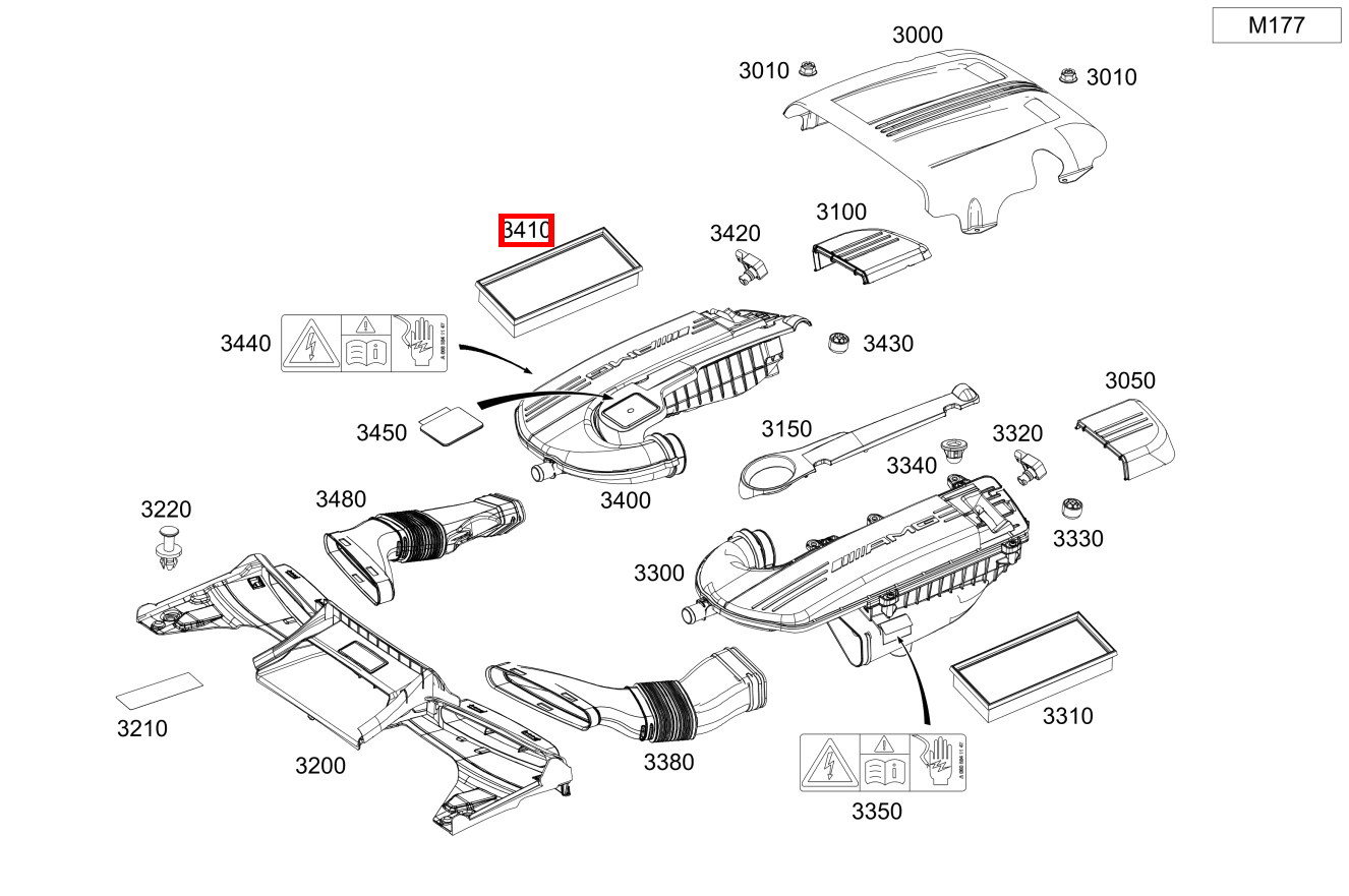 Luftfiltereinsatz Mercedes-AMG C 63 S Coupé Edition 1 205 Luftfiltereinsatz Mercedes-AMG C 63 S Coupé Edition 1 205