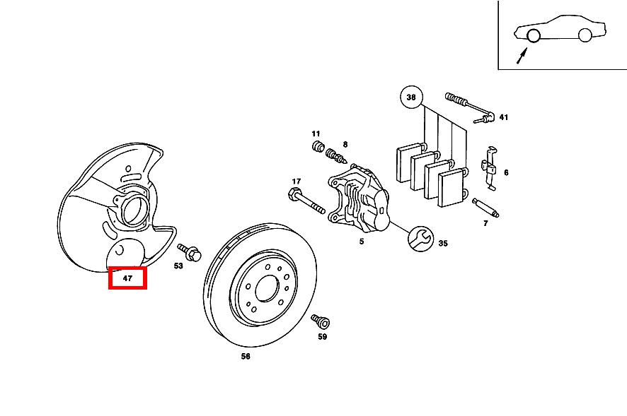 Schutzblech LINKS 190 E 2.5-16 EVOLUTION II 201