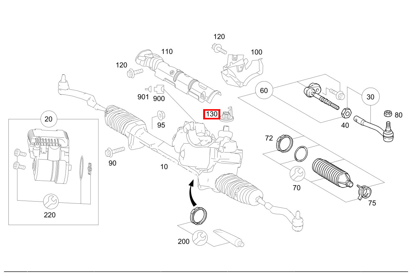 Schutzkappe LENKGETRIEBE A 160 BlueEFFICIENCY Limousine 205 Schutzkappe LENKGETRIEBE A 160 BlueEFFICIENCY Limousine 205