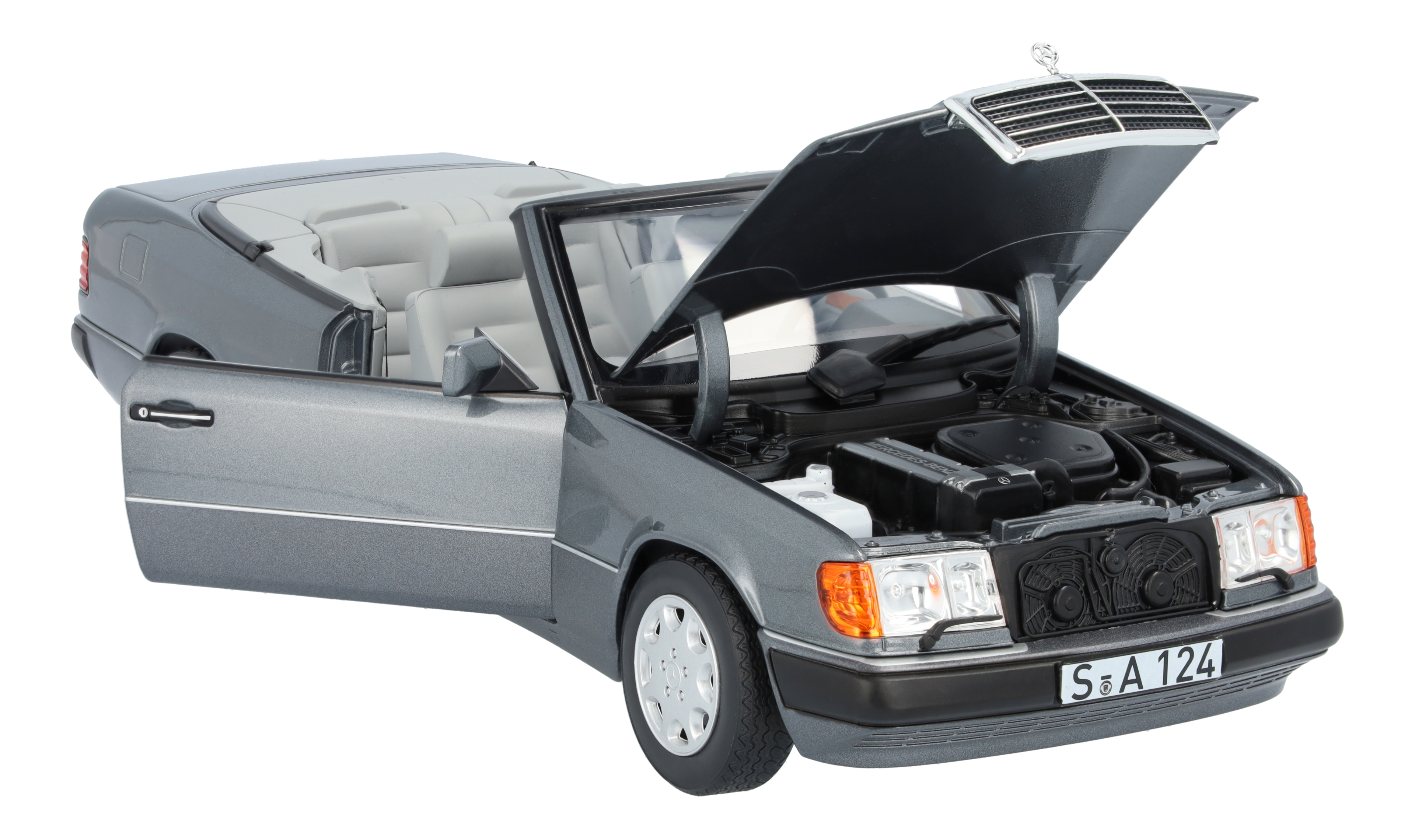 300 CE-24 Cabriolet A 124 (1991-1993) perlmuttgrau, Norev, 1:18