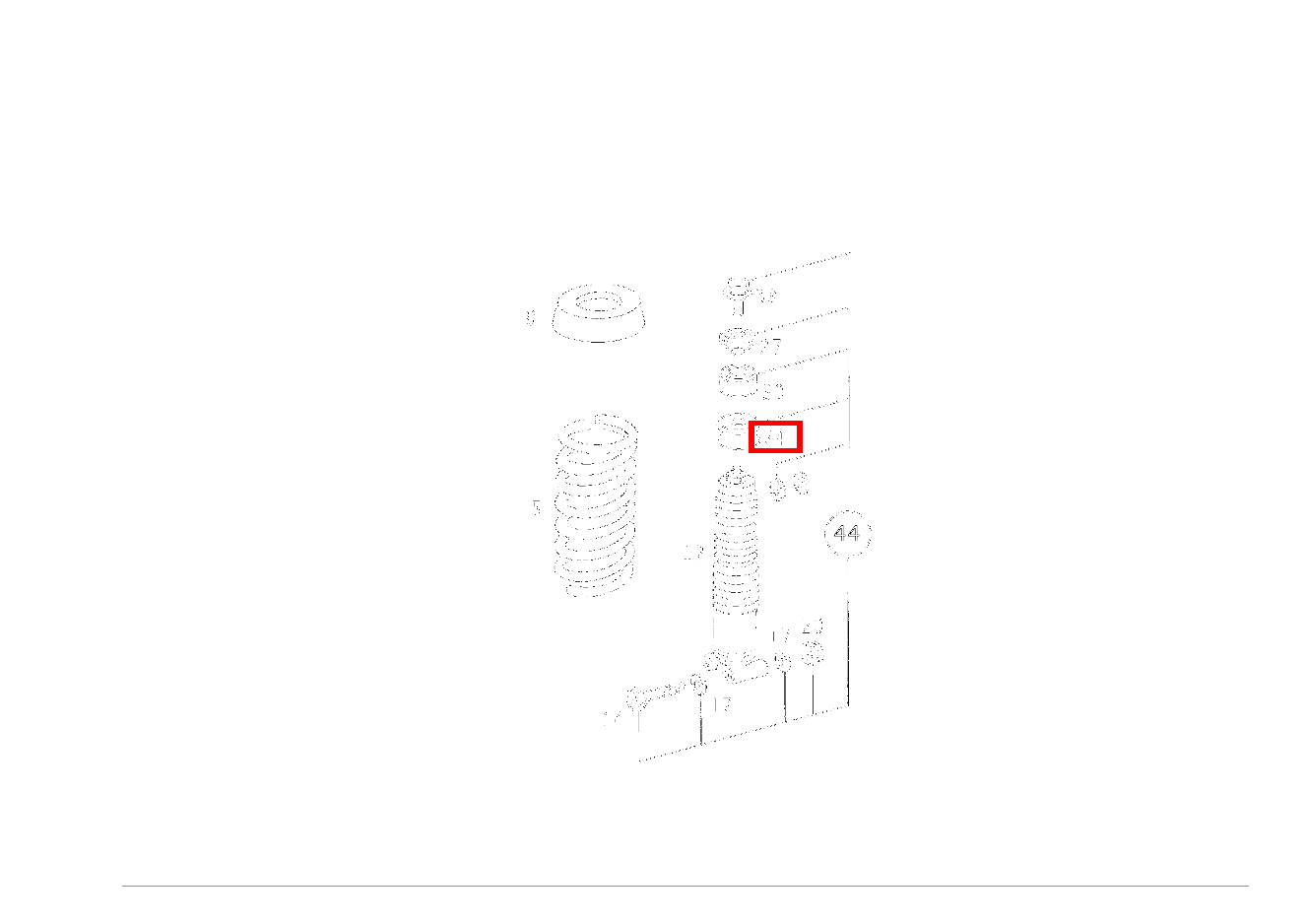Anschlagpuffer FEDERBEIN AN RAHMEN 300TDT/E300DTDT 4M 124 Anschlagpuffer FEDERBEIN AN RAHMEN 300TDT/E300DTDT 4M 124