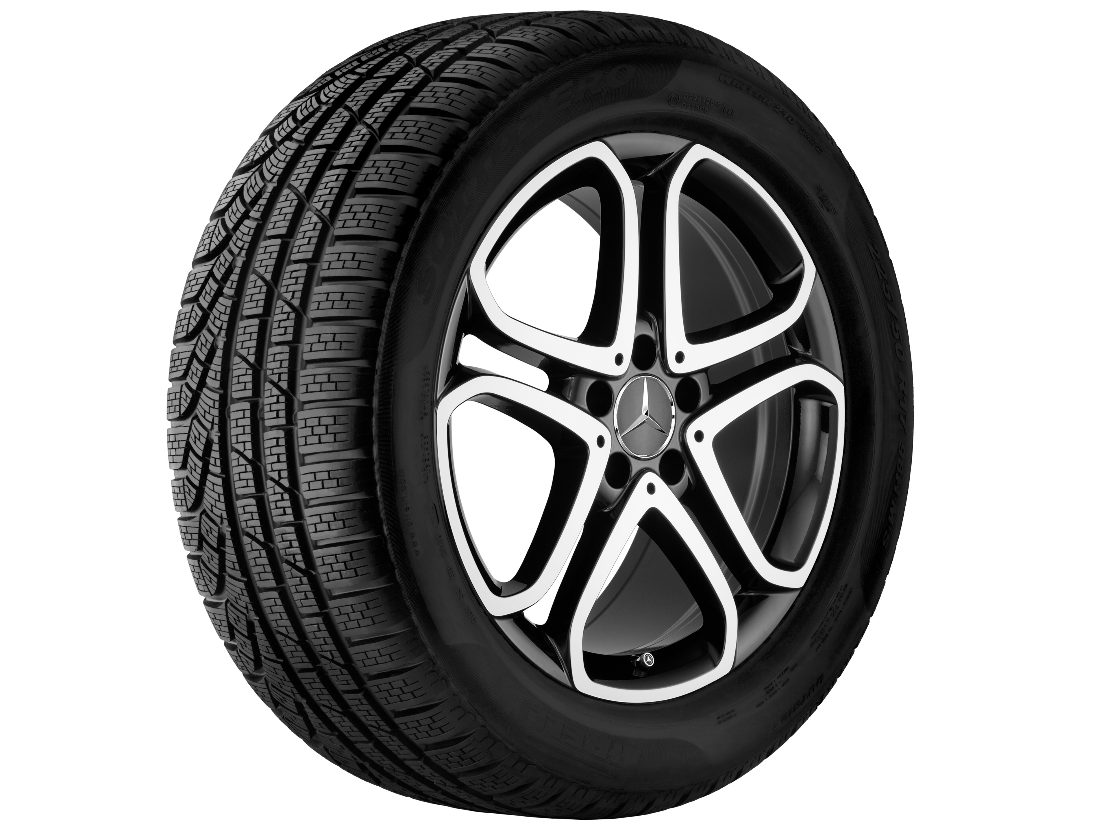 5-Doppelspeichen-Rad, 45,7 cm (18 Zoll), glan