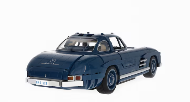 300 SL W 198 (1954-1957), Klemmbaustein Modell blau, Mattel, 1:12 300 SL W 198 (1954-1957), Klemmbaustein Modell blau, Mattel, 1:12