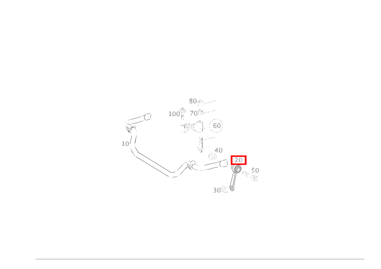 Stange AN DREHSTAB LINKS CLS 55 AMG 219 Stange AN DREHSTAB LINKS CLS 55 AMG 219