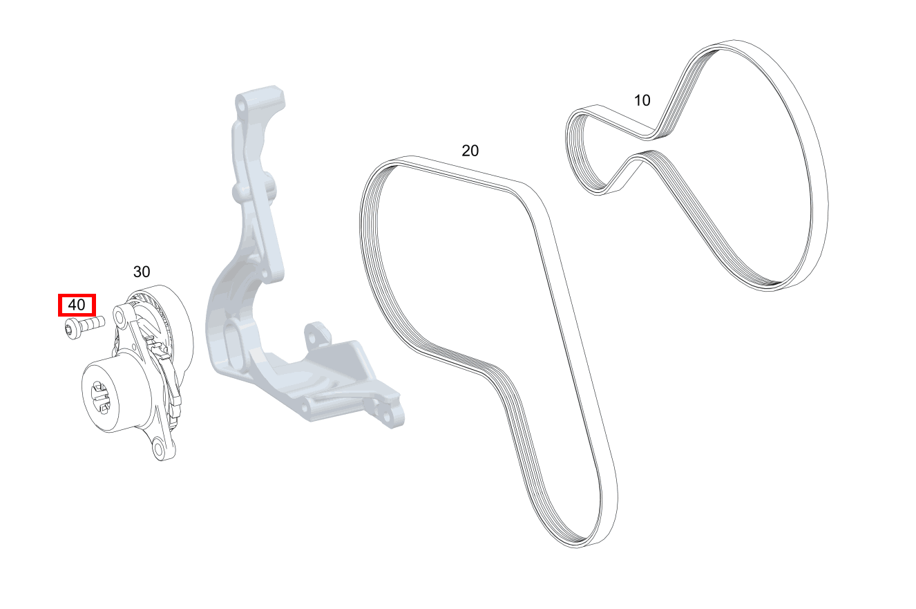 Sechsrundschraube RIEMENSPANNER AN TRAEGER; M8X25 Mercedes-AMG GT S 197 Sechsrundschraube RIEMENSPANNER AN TRAEGER; M8X25 Mercedes-AMG GT S 197