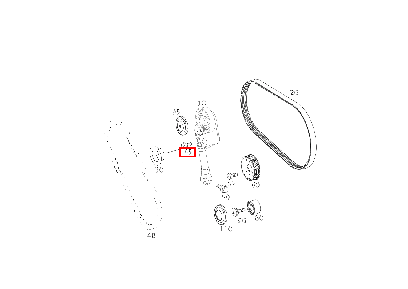 Zylinder-Schraube RIEMENSPANNER G 300 CDI/4X4/3428 Lang 461 Zylinder-Schraube RIEMENSPANNER G 300 CDI/4X4/3428 Lang 461