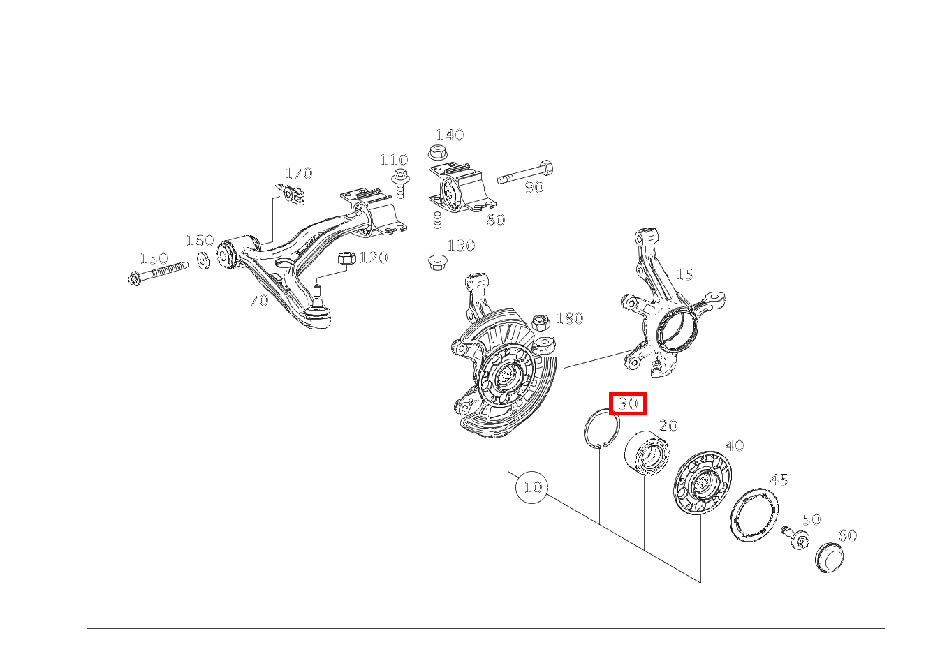 Sicherungsring VORNE RECHTS B220 4M 246 Sicherungsring VORNE RECHTS B220 4M 246