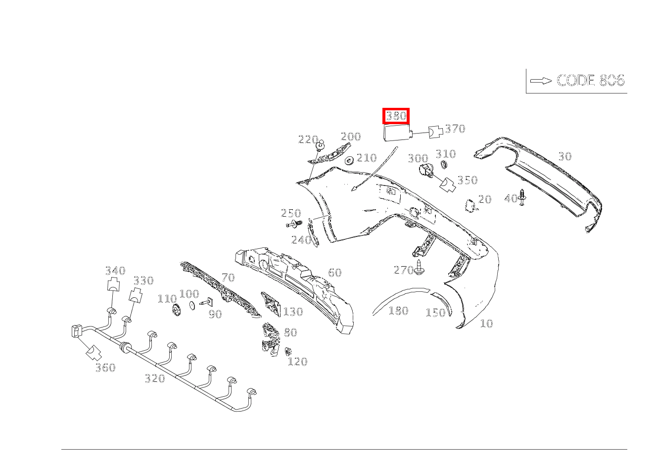 Radarsensor Links und rechts außen SLK350 BE 172 Radarsensor Links und rechts außen SLK350 BE 172