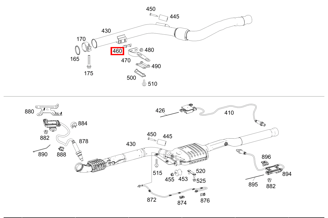 Platte HALTER AN AUSPUFFROHR VORN E 220 CDI T-Modell 253 Platte HALTER AN AUSPUFFROHR VORN E 220 CDI T-Modell 253