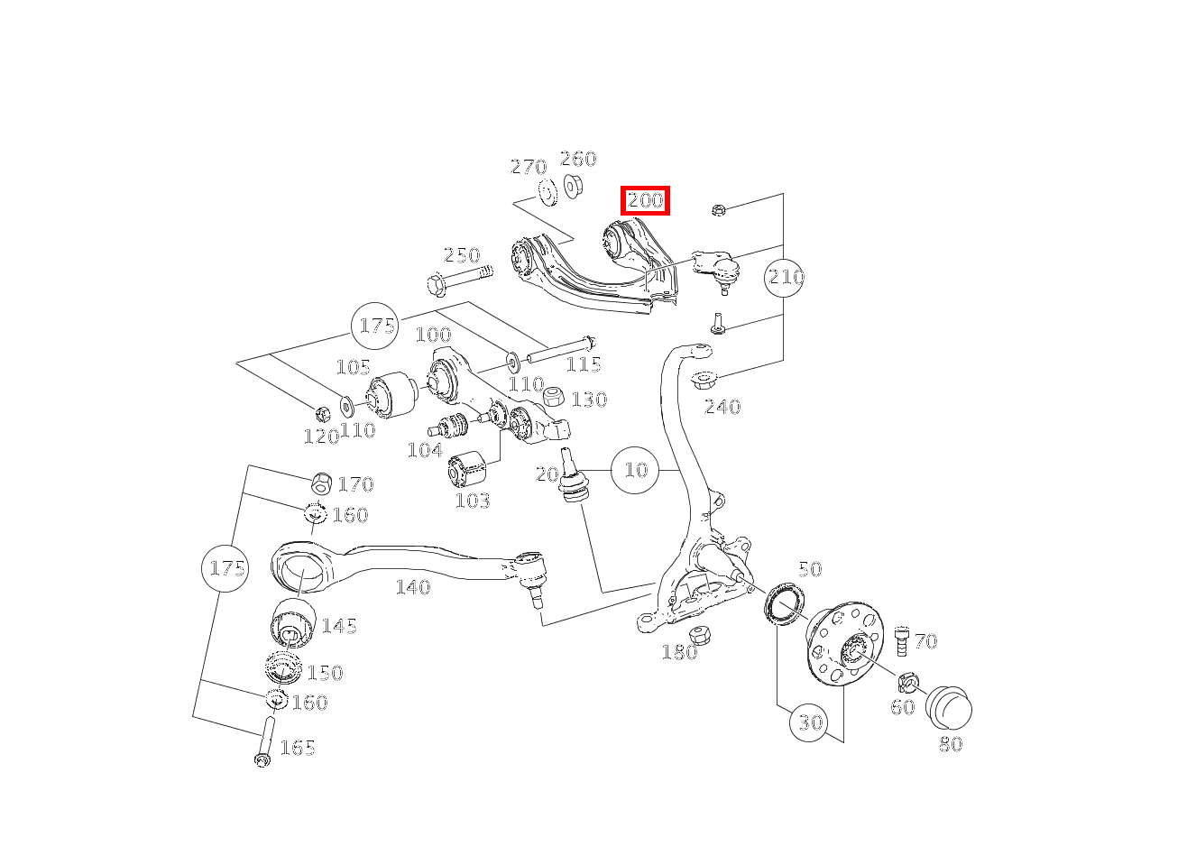 Querlenker Links CLS 55 AMG 219