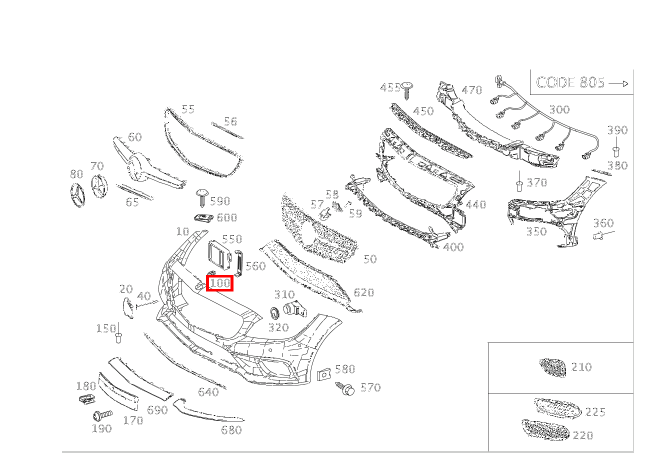 Firmenzeichen An Stoßfänger CLS 250 Shooting Brake BlueTEC 4MATIC 218