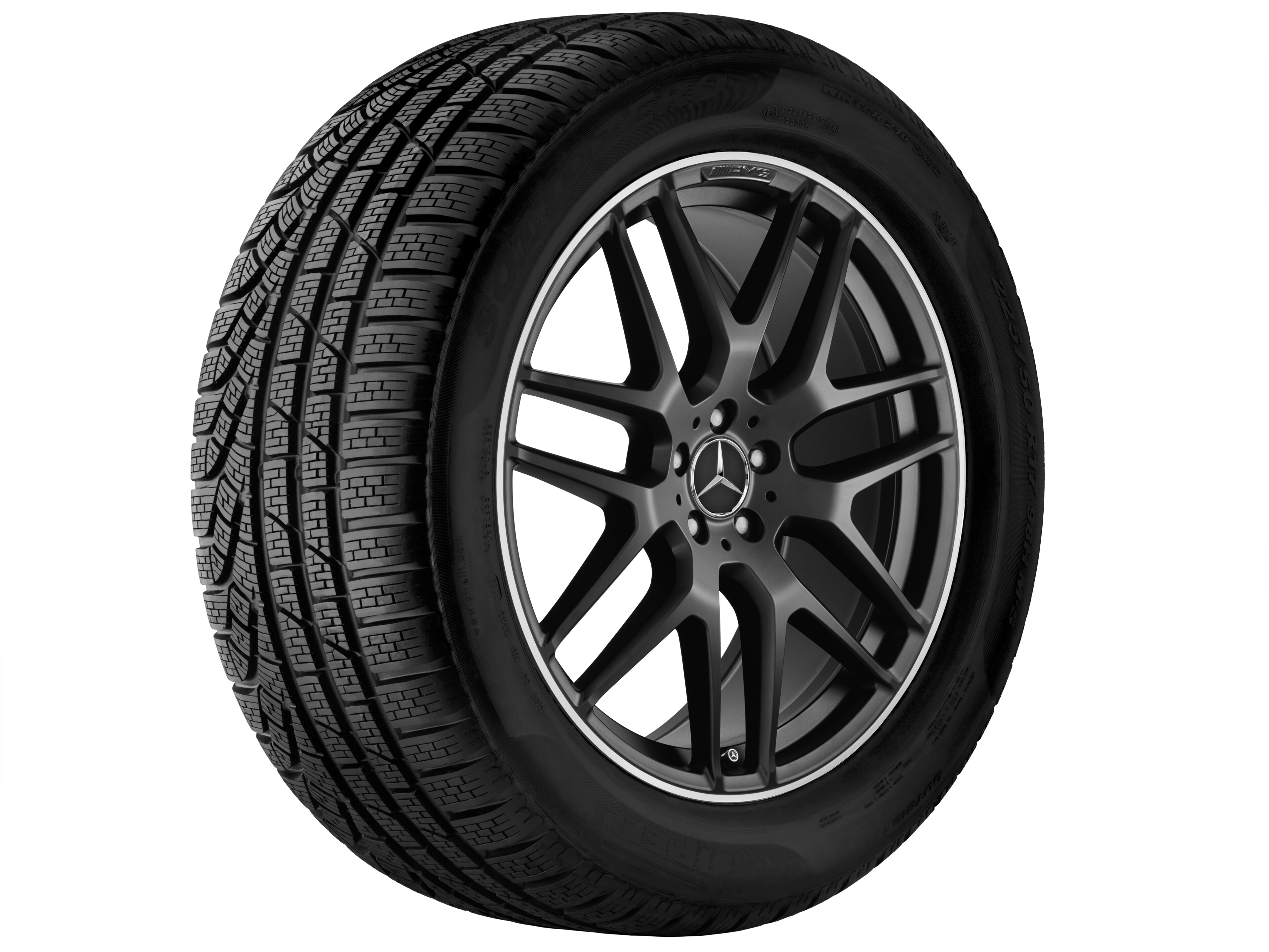 Mercedes-Benz - AMG Leichtmetallrad, im Kreuzspeichen-Design, AMG Leichtmetallrad, im Kreuzspeichen-Design,
