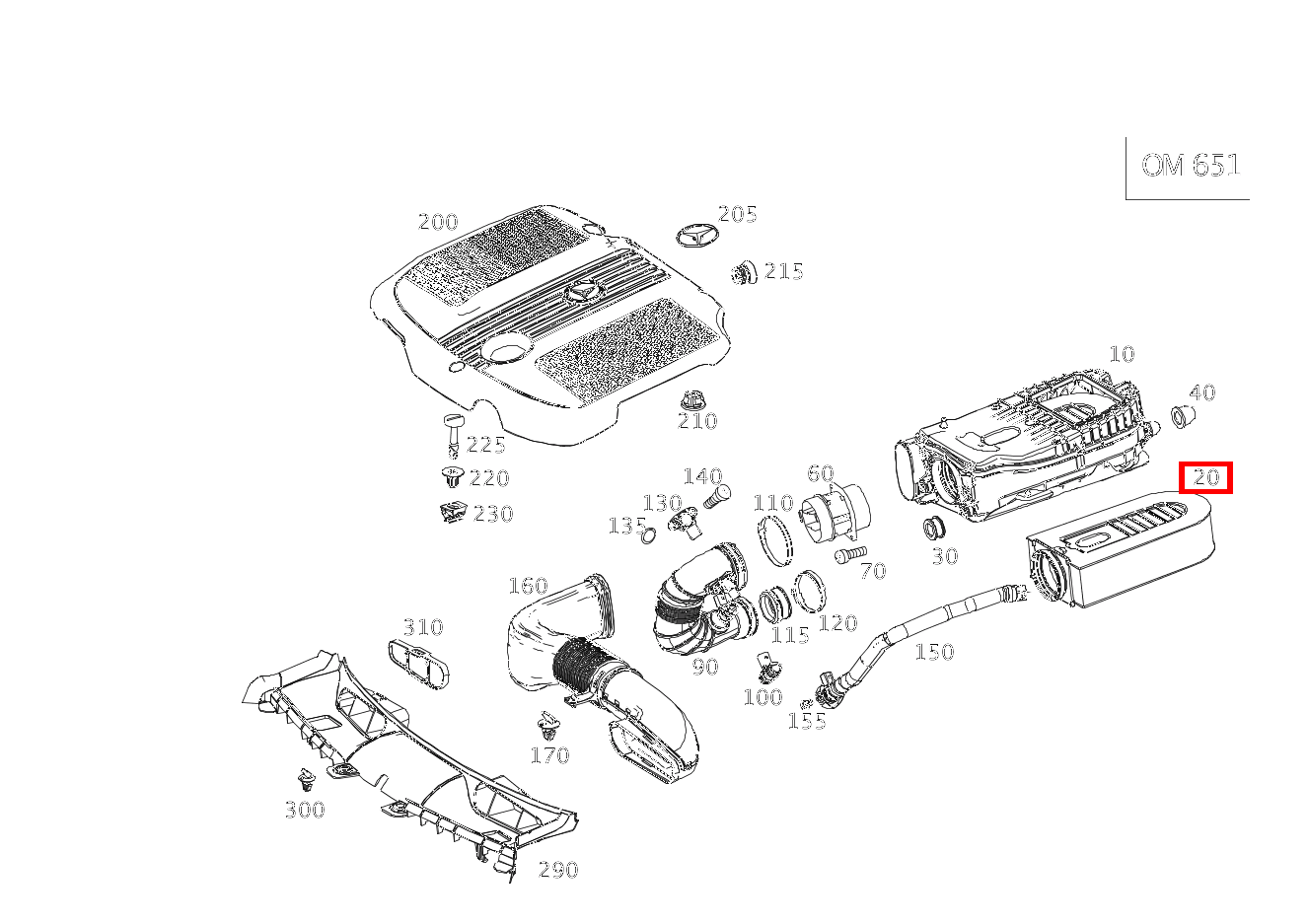 Luftfiltereinsatz GLK250BT 4M 204