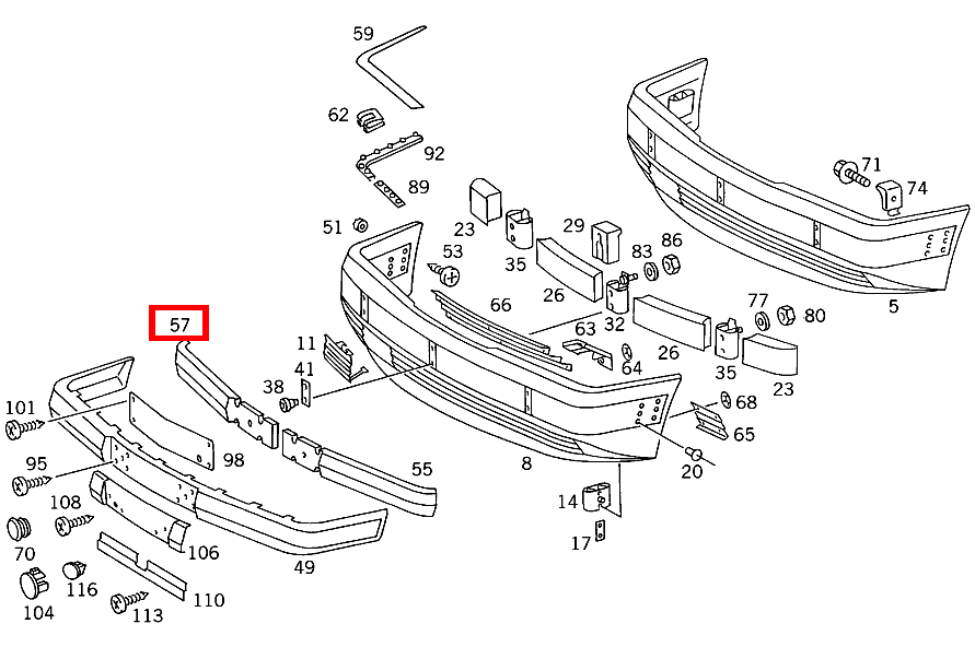 Pralldämpfer VORN AUSSEN RECHTS B 180 247