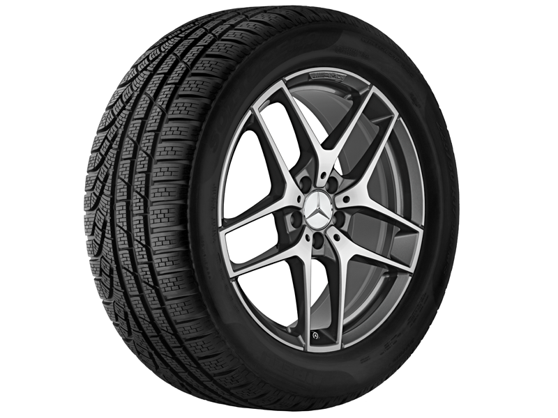 AMG 5-Doppelspeichen-Rad, 19 Zoll, 8 J x 19 ET 43,7, titangrau 