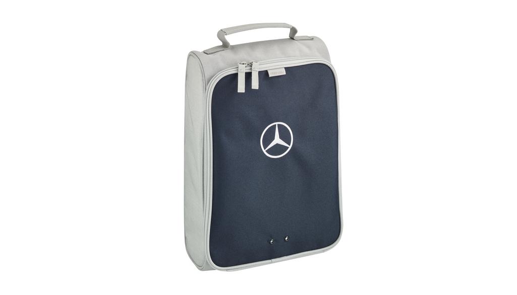 Golf-Schuhtasche, grau / navy